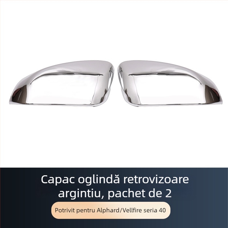 Capace pentru oglinzi retrovizoare pentru 24 de modele Toyota Alphard/Vellfire (Elfa Modified) – ABS electroplating, model ALF40, atașare cu pastă