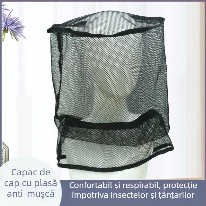 Kai Xiu Plasă de cap anti-țânțari pentru somn și ciclism — plasă respirabilă, montaj fără, potrivire universală