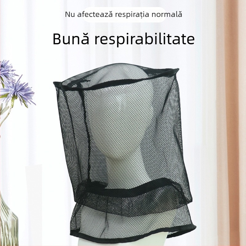 Kai Xiu Plasă de cap anti-țânțari pentru somn și ciclism — plasă respirabilă, montaj fără, potrivire universală