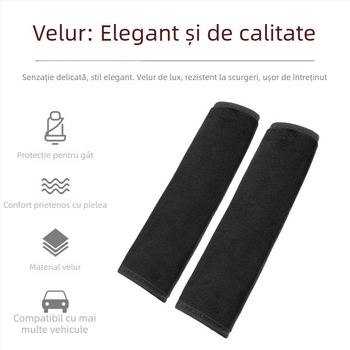 Padă pentru centura de siguranță auto - velur plușat, brand Sail family; greutate 0.06 kg; imprimare logo disponibil; personalizare