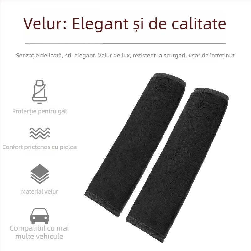 Padă pentru centura de siguranță auto - velur plușat, brand Sail family; greutate 0.06 kg; imprimare logo disponibil; personalizare