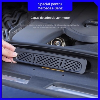 Acoperire a compartimentului motor cu plasă insecte pentru Mercedes-Benz GLC300L/E260L – plastic, fabricat special pentru Mercedes-Benz