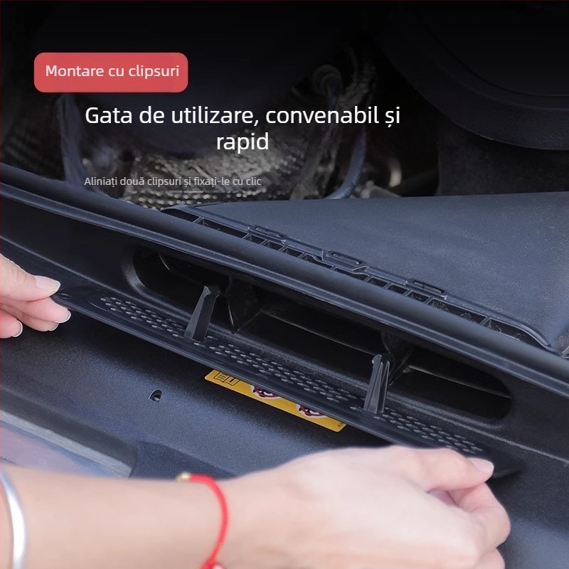 Acoperire a compartimentului motor cu plasă insecte pentru Mercedes-Benz GLC300L/E260L – plastic, fabricat special pentru Mercedes-Benz