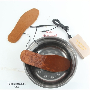 Talpă USB încălzită, unisex (alimentare USB, încălzire, talpă întreagă, lână filț)