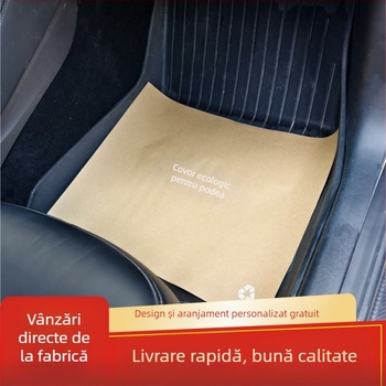 Covorașe pentru picioare auto, de unică folosință, material lână; compatibile cu Audi A6L; grosime 20 mm; greutate 10 kg (Acoperire dedicată vehiculului)