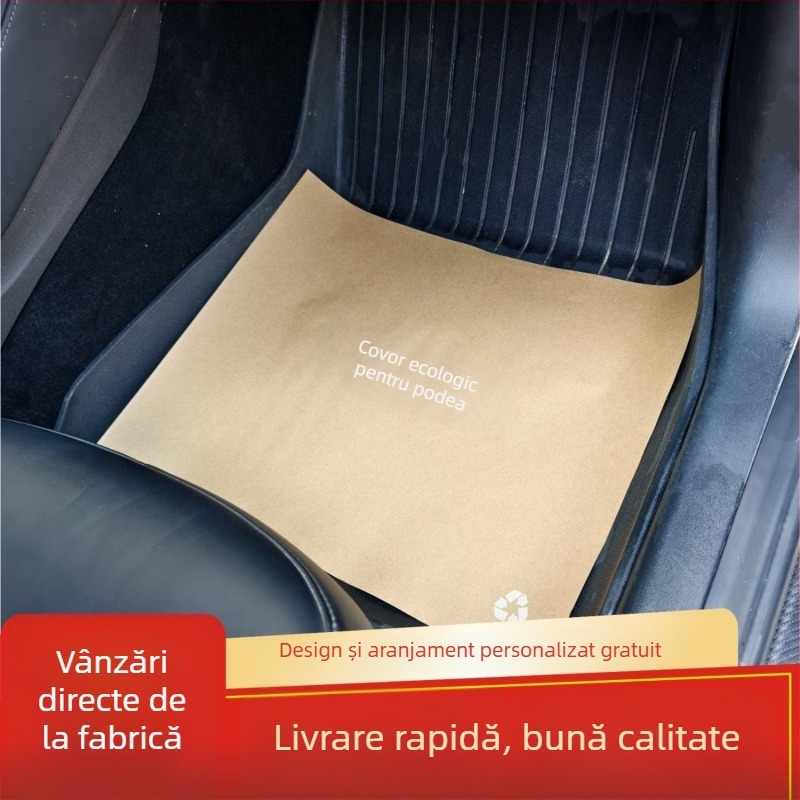Covorașe pentru picioare auto, de unică folosință, material lână; compatibile cu Audi A6L; grosime 20 mm; greutate 10 kg (Acoperire dedicată vehiculului)