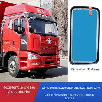 Filtru de protecție împotriva ploii pentru oglinzile retrovizoare ale camioanelor mari, Crown, folie adezivă, impermeabil, anti-fog, anti-strălucire, pentru geamuri auto