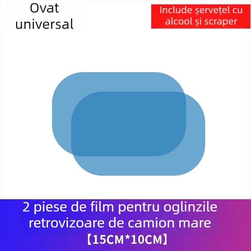 Filtru de protecție împotriva ploii pentru oglinzile retrovizoare ale camioanelor mari, Crown, folie adezivă, impermeabil, anti-fog, anti-strălucire, pentru geamuri auto