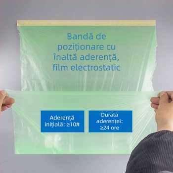 Film de mască pentru vopsire auto cu folie PE, adeziv pe bază de apă de înaltă vâscozitate, miez de carton, pentru mascarea automobilului și mobilierului