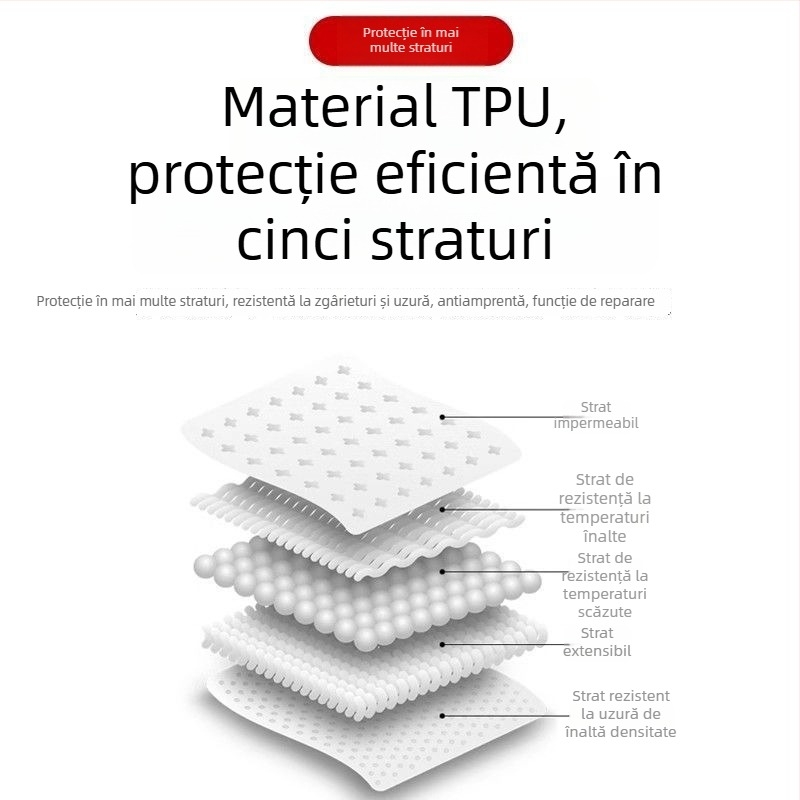 Film protector TPU pentru coloana centrală Tesla Model 3/Y – Coloană B anti-zgârieturi, garanție de 1 an