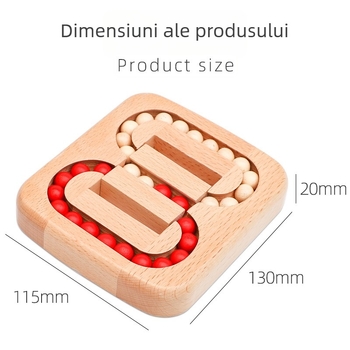 Puzzle din lemn Kong Ming Lock / Luban Lock – deblocare, labirint educațional pentru adulți, jucărie din lemn, versiunea 0.18