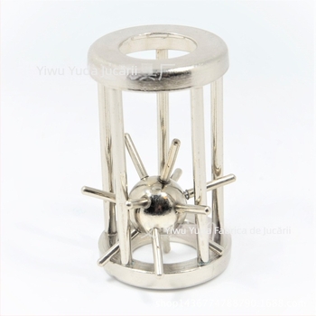 Puzzle lacăt Kong Ming/Luban — aliaj metalic, dificultate ridicată, poate fi asamblat DIY, pentru 14+ ani