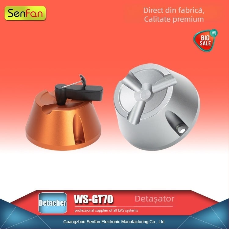 Demontator puternic etichete antifurt pentru haine WS-G70, cu ciocan