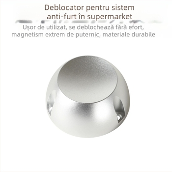 Deblocator de lacăte pentru sisteme anti-furt în supermarket, model Golf, carcasă din aluminiu, membrană electroplating, destinat zonei de casierie, marcă Anti-scientific