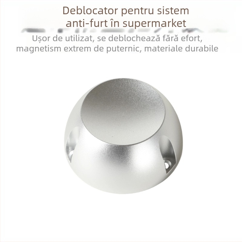 Deblocator de lacăte pentru sisteme anti-furt în supermarket, model Golf, carcasă din aluminiu, membrană electroplating, destinat zonei de casierie, marcă Anti-scientific
