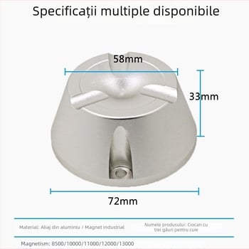 YB-R01 Dismantator magnetic pentru etichete anti-furt în haine – 12000GS, aliaj de aluminiu, pentru sisteme anti-furt în supermarketuri, case de marcat haine, hipermarketuri încălțăminte și îmbrăcăminte