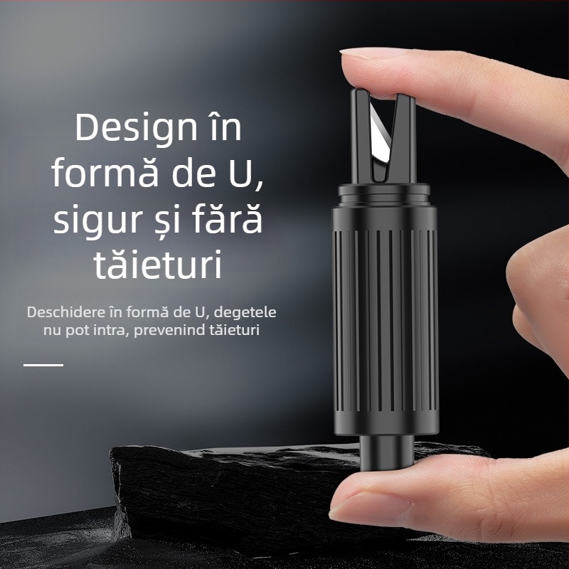 Rongshan Instrument pentru spargerea geamurilor auto, cioc de urgență multifuncțional pentru spart geamului, metal + PC, greutate ~100 g