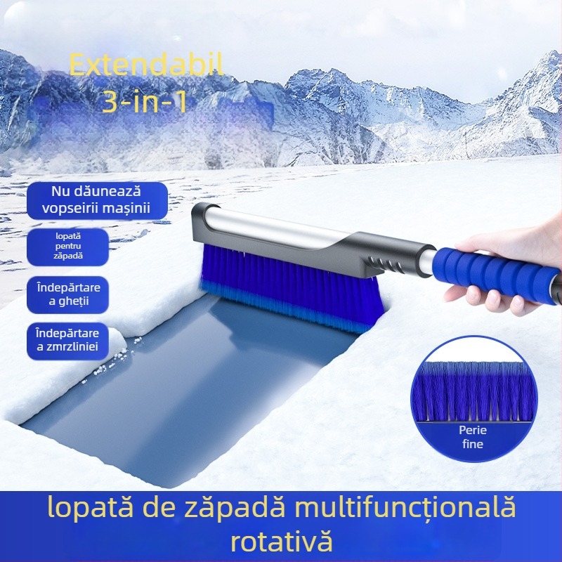 Shun Wei Lopată multifuncțională pentru zăpadă auto – extensibilă, pentru îndepărtarea gheții și a zăpezii