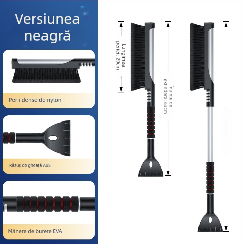 Shun Wei Lopată multifuncțională pentru zăpadă auto – extensibilă, pentru îndepărtarea gheții și a zăpezii