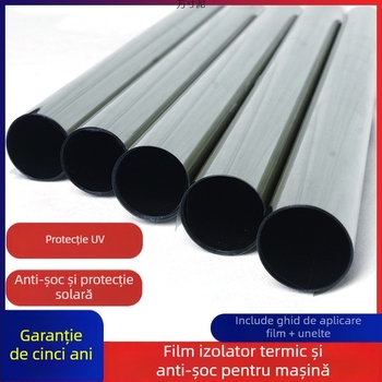 Film pentru geamuri auto – autocolant, membrană nano ceramică, transmisie luminoasă 70–80%, protecție UV peste 90%, seria 1