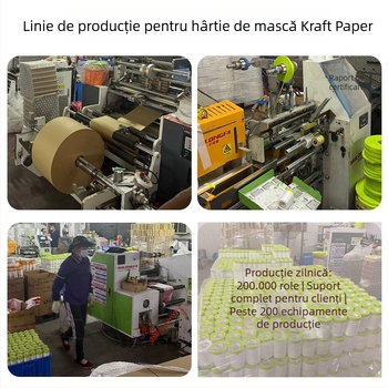 Folie de mască autoadezivă din hârtie kraft și hârtie japoneză, adeziv hidrogel, grosime 6–8s, transparență 70%.