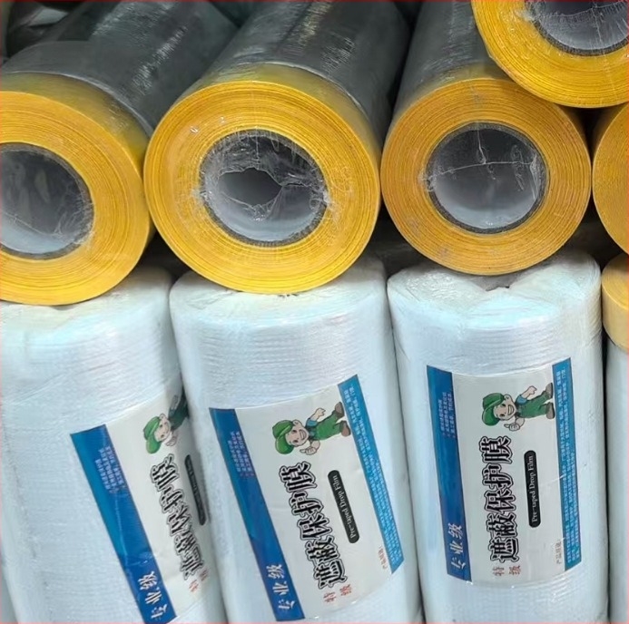 Film de mască pentru vopsire în decorare de interior – folie protectoare din hârtie texturată și plastic, grosime 60 μm, lățime 110 cm sau 55 cm, lungime 20 m, transparență 80%