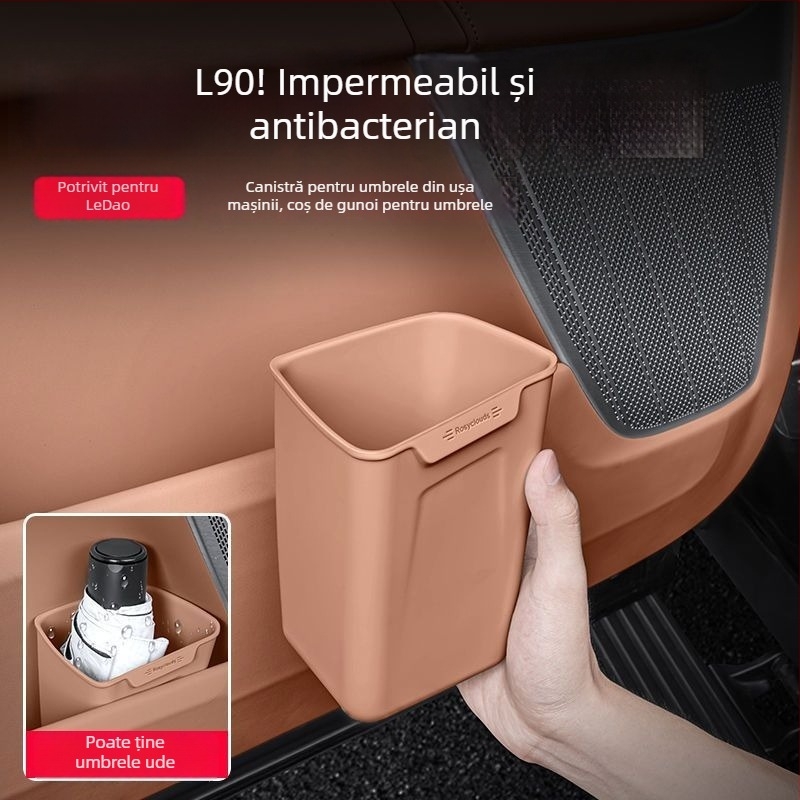 Organizator interior auto și coș de gunoi cu design respirabil, personalizare disponibilă și imprimare de logo