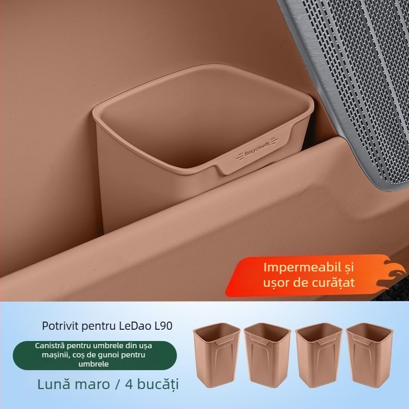 Organizator interior auto și coș de gunoi cu design respirabil, personalizare disponibilă și imprimare de logo