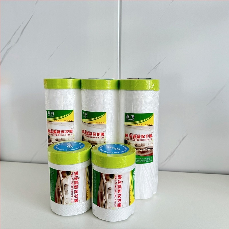 Film de mască PE, praf – substrat plastic, adeziv cu vâscozitate înaltă, transparență puternică, pentru uz casnic, decorare și reparații auto