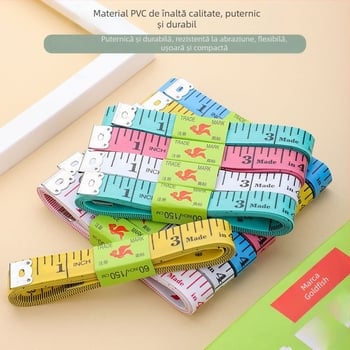 Bandă de măsurat PU, bandă moale pentru cusut, model Inch measuring tape (cutie), 10 buc., interval de măsurare 150, pentru măsurări ale corpului