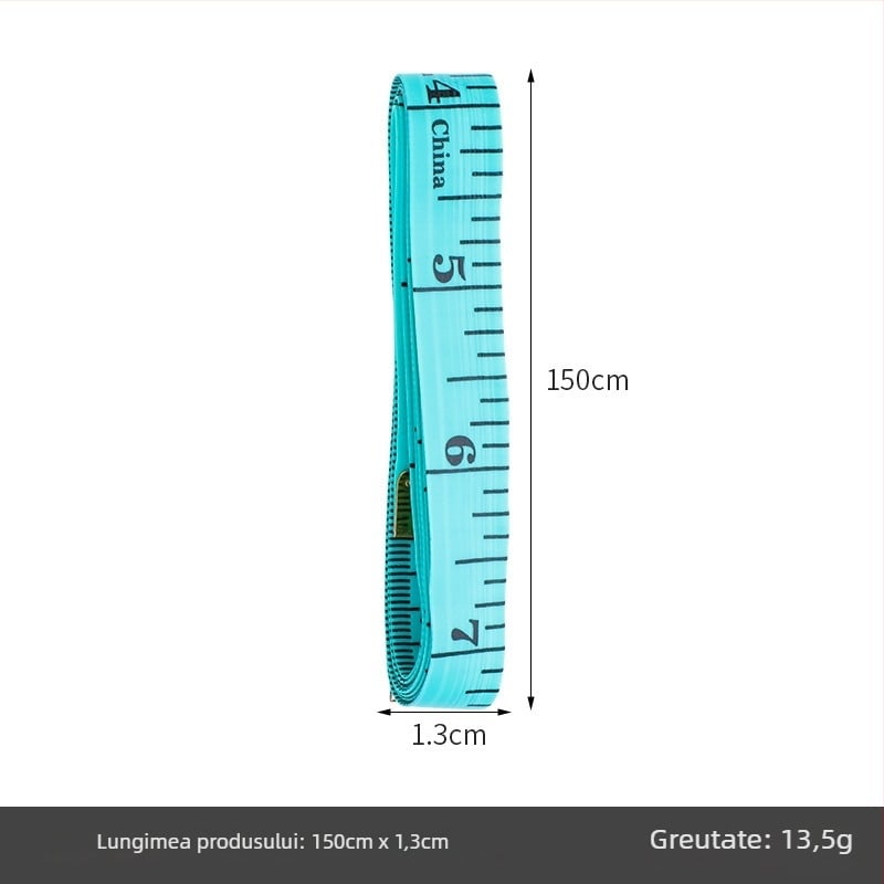 Bandă de măsurat PU, bandă moale pentru cusut, model Inch measuring tape (cutie), 10 buc., interval de măsurare 150, pentru măsurări ale corpului