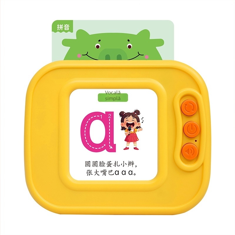 Smart Fish jucărie educațională de tip palmă pentru învățare, cu învățare multi-limbă, muzică și voce, memorie sub 2 GB, baterie cu litiu