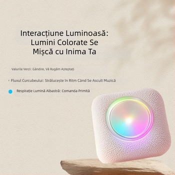 Jucărie AI cu dialog vocal pentru educație timpurie – silicon, conectivitate Bluetooth și Wi‑Fi, baterie reîncărcabilă, interacțiune emoțională