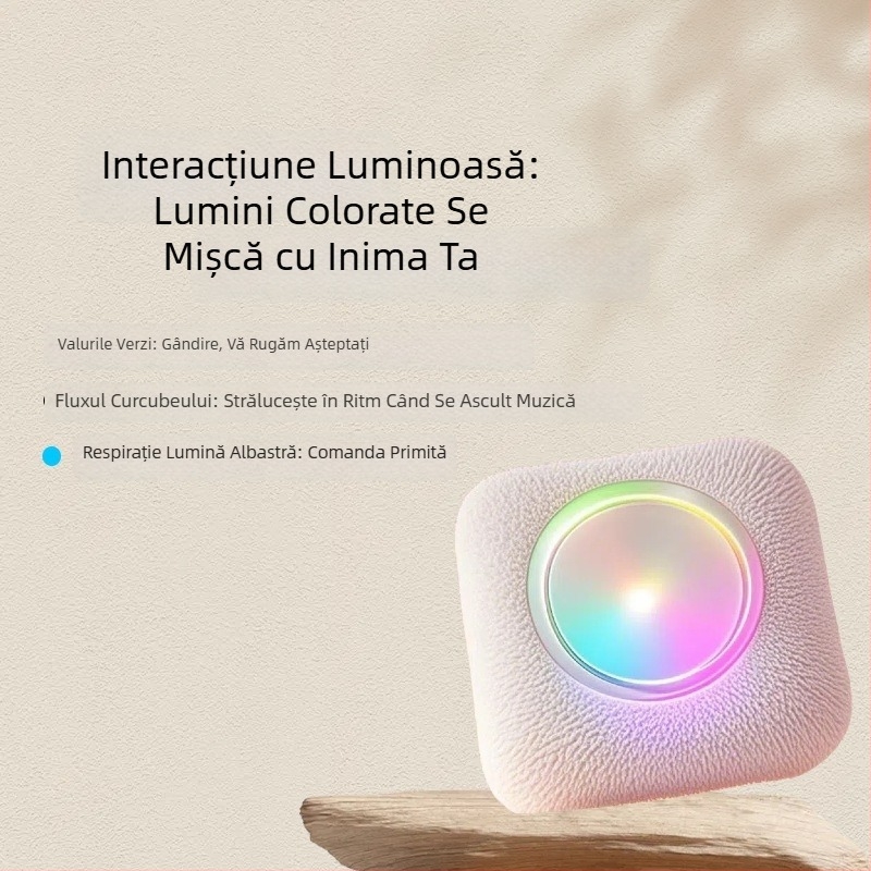 Jucărie AI cu dialog vocal pentru educație timpurie – silicon, conectivitate Bluetooth și Wi‑Fi, baterie reîncărcabilă, interacțiune emoțională