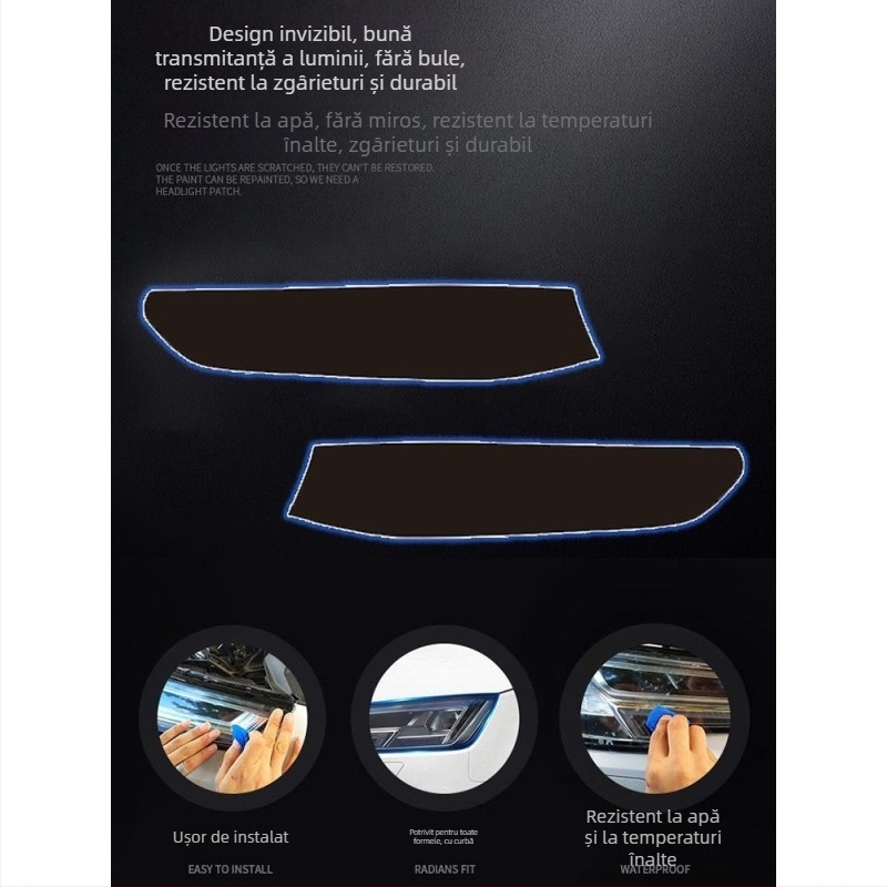 Chiweike TPU Film pentru faruri și stopuri Geely Xingrui – Compatibil cu faruri, stopuri și faruri de ceață