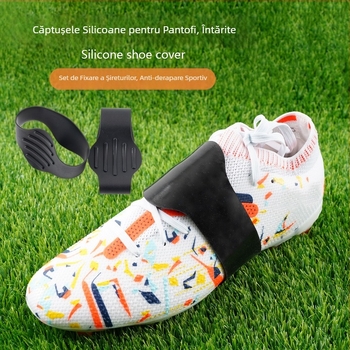 Bandaj de gleznă din silicon cu benzi de antrenament cu aderență înaltă pentru fotbal – anti-alunecare și set de fixare a șireturilor