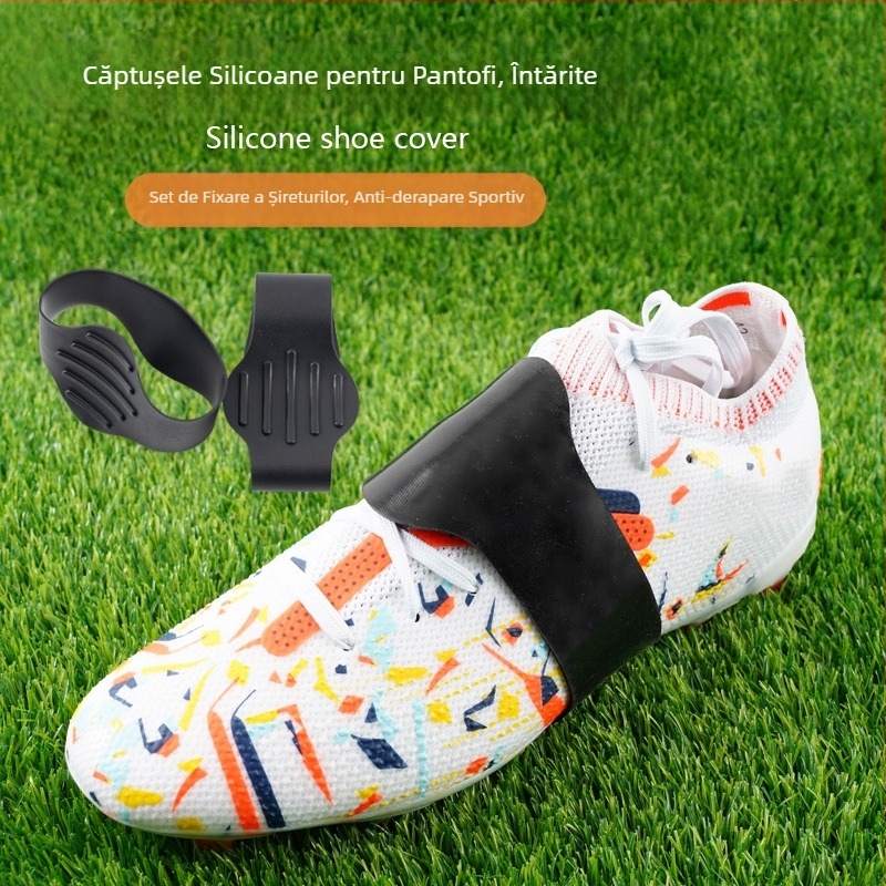 Bandaj de gleznă din silicon cu benzi de antrenament cu aderență înaltă pentru fotbal – anti-alunecare și set de fixare a șireturilor