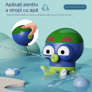 Jucărie de baie cu caracatiță – desen animat, din plastic, pentru copii 3–6 ani, băieți și fete
