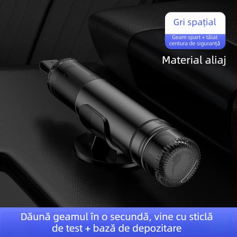 Cioc de siguranță auto, aliaj de aluminiu, 2 în 1 instrument pentru spargerea geamurilor, GL/yys