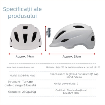 Cască pentru copii pentru bicicletă cu plasă anti-insecte, model desen animat, material EPS, logo imprimat