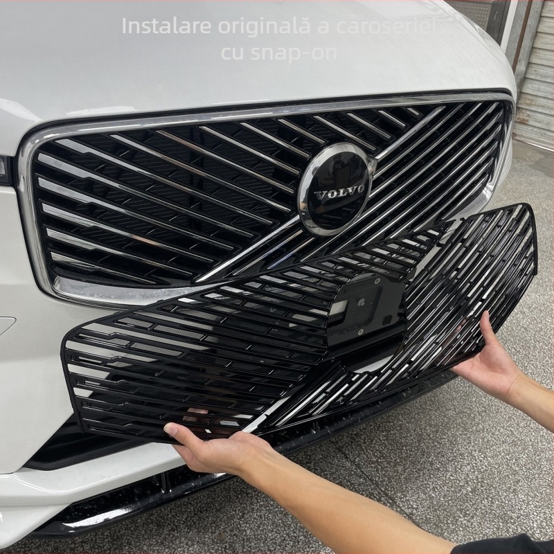 Plasă anti-insect pentru grila radiator Volvo XC60/XC90 — Material ABS, bumbac anti țânțari, protecție împotriva polenului de salcie