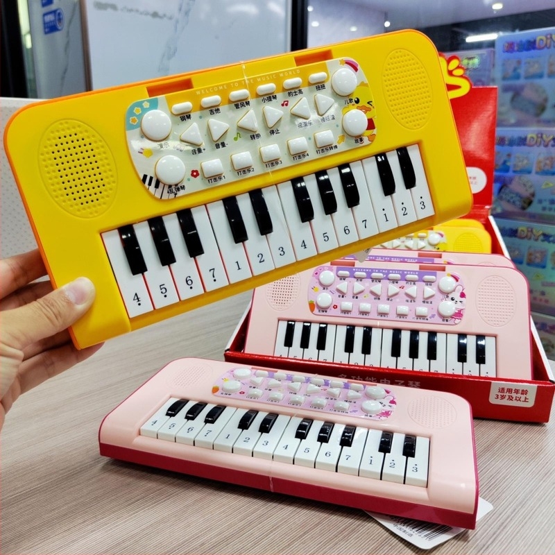 Keyboard electronic pentru copii, învățare timpurie cu cântece și povești educaționale, corp din plastic, potrivit pentru 4–6 ani, jucărie 3C pentru sub 14 ani
