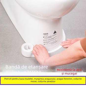 Wangke Home bandă adezivă de etanșare pentru baie și bucătărie - impermeabilă, anti-mold, sigilează golurile din jurul chiuvetei și a pragului ferestrei. Marcă: Wangke Home; Material: Alte; Tip: Alte; Lățime: Alte
