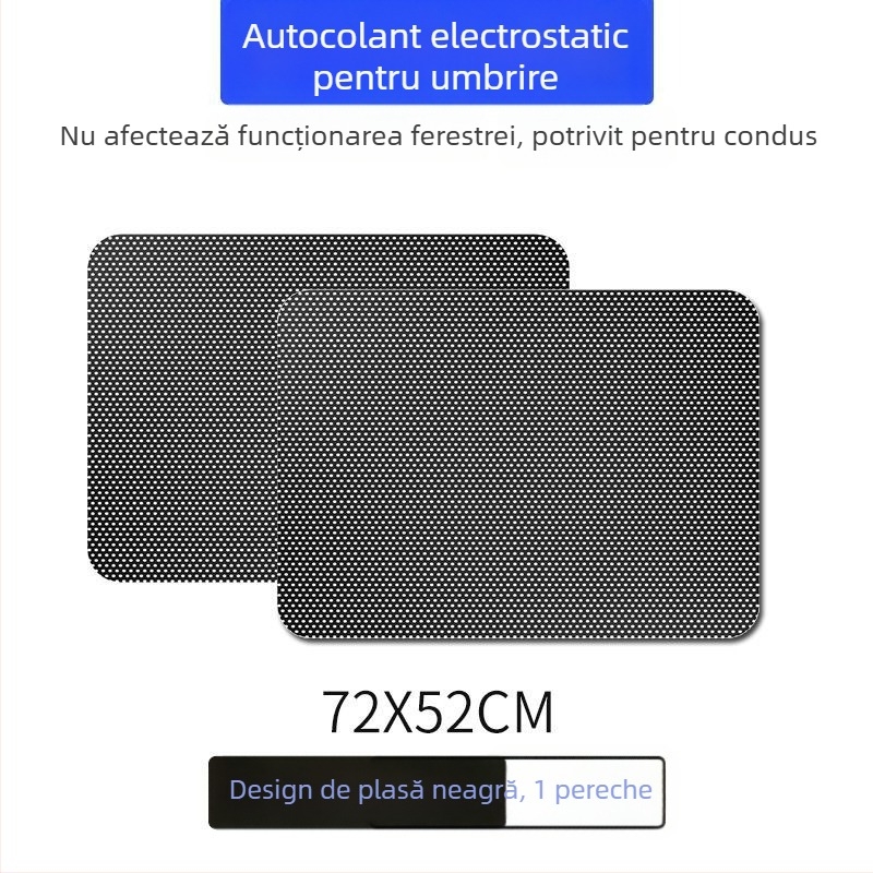 Film universal pentru parbrizul frontal, cu plasă, izolație termică, fixare statică, grosime