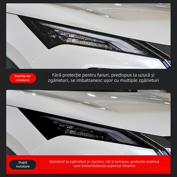 Film protector TPU transparent pentru faruri și stopuri Nissan X-Trail 2021 – prelucrare personalizabilă