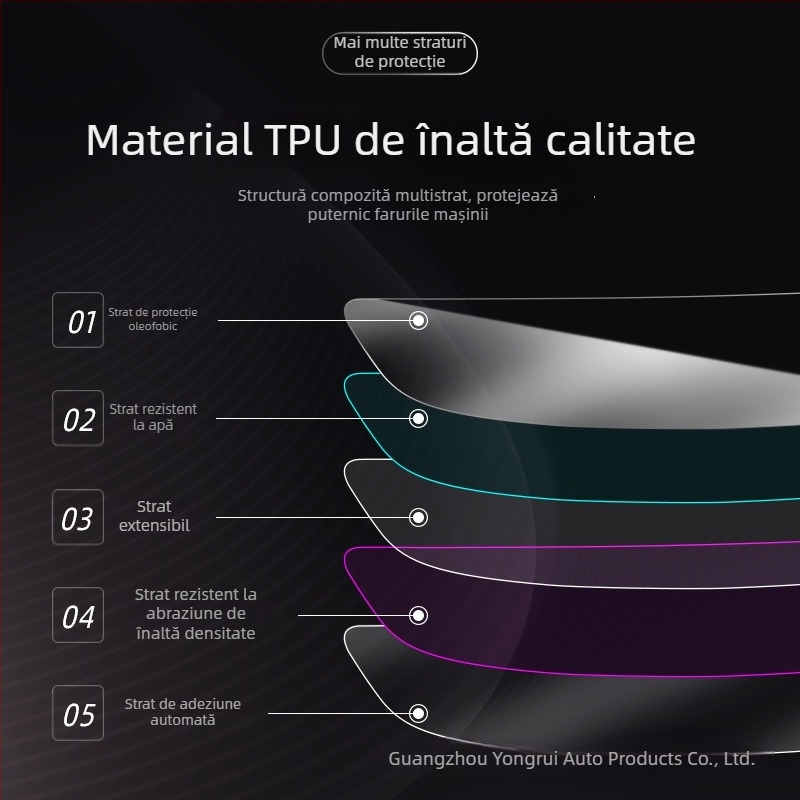 Film protector TPU transparent pentru faruri și stopuri Nissan X-Trail 2021 – prelucrare personalizabilă