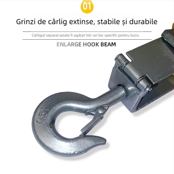 Rola din nylon pentru rețeaua de contact feroviar, versiune simplă/dublă închisă, fixare cu cârlig, utilizare duală