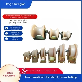 Roată din nylon pentru șine și ridicare – diametru ax standard, procesare la comandă