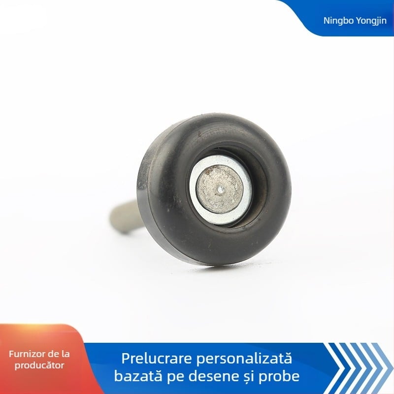 Rulmenți pentru uși de rulouri, role pentru șine de garaj, roți din nailon - diametru interior 6 mm, greutate 18 g, potrivite pentru uși și ferestre glisante