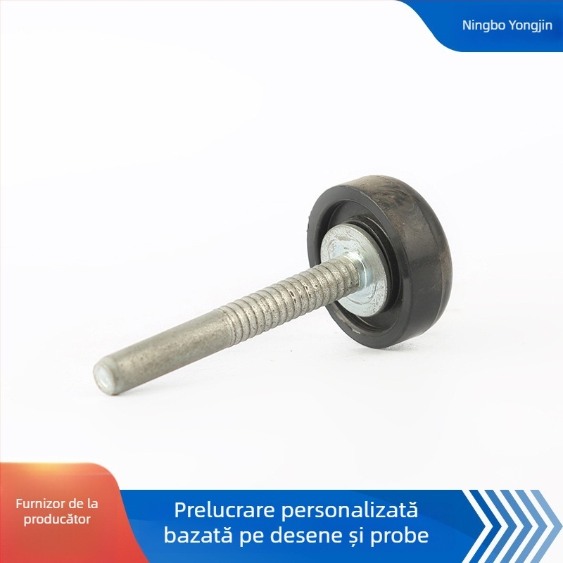 Rulmenți pentru uși de rulouri, role pentru șine de garaj, roți din nailon - diametru interior 6 mm, greutate 18 g, potrivite pentru uși și ferestre glisante